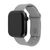 Apple Watch 44/45/46mm Armband Silicone Sporty Strap Grå