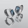 Apple Watch 44/45/46mm/Ultra 49mm Armband Sleek Link Silver