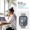Apple Watch 44/45/46mm/Ultra 49mm Armband Sleek Link Silver