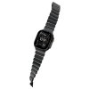 Apple Watch 44/45/46mm/Ultra 49mm Armband Stratos Band Svart Icy Blue Glow