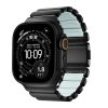 Apple Watch 44/45/46mm/Ultra 49mm Armband Stratos Band Svart Icy Blue Glow