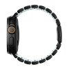 Apple Watch 44/45/46mm/Ultra 49mm Armband Stratos Band Svart Icy Blue Glow