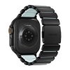 Apple Watch 44/45/46mm/Ultra 49mm Armband Stratos Band Svart Icy Blue Glow