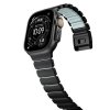Apple Watch 44/45/46mm/Ultra 49mm Armband Stratos Band Svart Icy Blue Glow