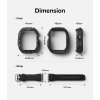 Apple Watch Ultra Cover med Armbånd Fusion-X Guard Sort
