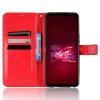 Asus ROG Phone 6/ROG Phone 6 Pro Fodral Lädertextur Röd