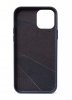 iPhone 12/iPhone 12 Pro Skal Leather Backcover MagSafe Navy