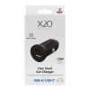 Billaddare 30W Dubbel USB-C/USB-A GaN Svart