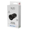 Billaddare 30W Dubbel USB-C/USB-A GaN Svart