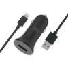 Billaddare med Lightning-kabel 1m 12W Svart