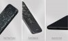 Bling Bling Series till iPhone X/Xs Skal PU-läder TPU Hårdplast Svart