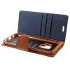 Canvas Diary Series till Galaxy S9 Plånboksfodral Tyg PU-läder TPU Mörkblå