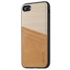 Classy Case till iPhone 7/8/SE Kortfack Aluminium Brun