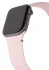 Apple Watch 38/40/41mm Armband Leather Magnetic Traction Strap Lite Silver Pink