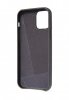 iPhone 12 Pro Max Leather Backcover Svart