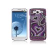 Skal Till Samsung Galaxy S3 / Diamond/ Bling / Hearts / Lila
