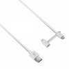 DUO Micro-USB/Lightning Kabel 1.2 meter Vit