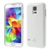 Mercury Skal till Samsung Galaxy S5 / TPU / Glitter / Vit