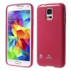 Mercury Skal till Samsung Galaxy S5 / TPU / Glitter / Magenta