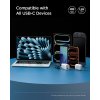 Essential Kabel Fabric USB-C/USB-C 100W 1.5m Svart