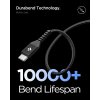 Essential Kabel Fabric USB-C/USB-C 100W 1m Svart