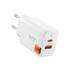Essential Laddare USB-C/USB-A 20W Vit