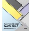 Fast Charging Pastel Cable USB-C till USB-C 2 m Lila