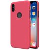 Frosted Shield till Apple iPhone X/Xs Skal Med Logoöppning Röd