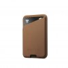 MagSafe Korthållare Full Leather Magnetic Wallet Dark Tan