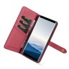 Galaxy Note 9 Plånboksfodral Splittläder Löstagbart Skal Kortfack Utsida Röd