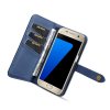 Galaxy S7 Plånboksfodral Splittläder Löstagbart Skal Kortfack Utsida Blå