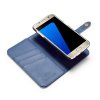 Galaxy S7 Plånboksfodral Splittläder Löstagbart Skal Kortfack Utsida Blå