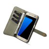Galaxy S7 Plånboksfodral Splittläder Löstagbart Skal Kortfack Utsida Grön