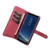 Galaxy S8 Plånboksfodral Splittläder Löstagbart Skal Kortfack Utsida Röd