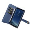 Galaxy S8 Plus Plånboksfodral Splittläder Löstagbart Skal Kortfack Utsida Blå