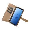 Galaxy S9 Plånboksfodral Splittläder Löstagbart Skal Kortfack Utsida Brun