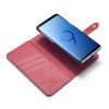 Galaxy S9 Plånboksfodral Splittläder Löstagbart Skal Kortfack Utsida Röd