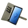 Galaxy S9 Plus Plånboksfodral Splittläder Löstagbart Skal Kortfack Utsida Grön
