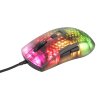 DM310 Gaming Mus Semitransparent RGB Svart