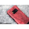 Glamorous till Samsung Galaxy S8 Skal Ormtextur PU-läder Röd
