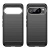 Google Pixel 10/Pixel 10 Pro Skal Borstad Kolfibertextur Svart