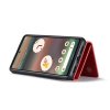 Google Pixel 6a Skal M1 Series Löstagbar Korthållare Röd