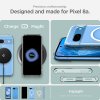 Google Pixel 8a Skal Ultra Hybrid Metal Ring MagFit Vit