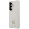 Samsung Galaxy S26 Skal Rhinestone Logo MagSafe Beige
