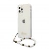 iPhone 12/iPhone 12 Pro Skal Script & Pearls Vit Klar