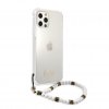 iPhone 12/iPhone 12 Pro Skal Script & Pearls Vit Klar