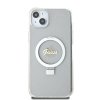 iPhone 15 Plus Skal Ring Stand Glitter MagSafe Transparent