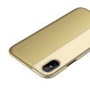 Half to Half Case till iPhone X/Xs Mobilskal TPU Hårdplast Guld