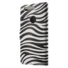 Honor 8 Mobilfodral Kortfack Stativ PU-läder Zebra