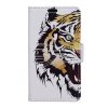 Honor 8 Mobilplånbok Stativ PU-läder Vrålande Tiger